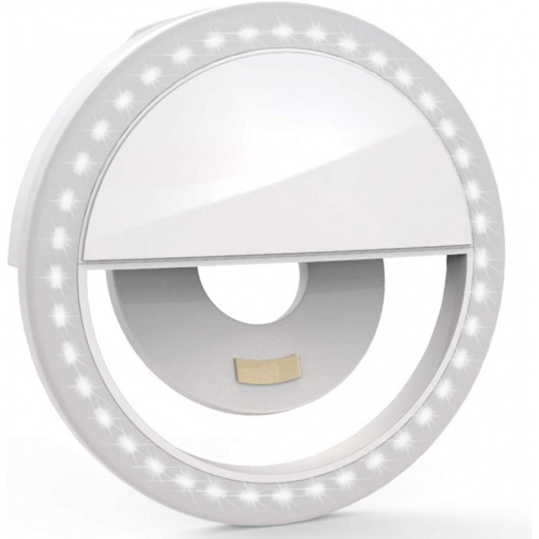 Selfie ring light, lampa lumina portabila cu inel led, selfie smartphone