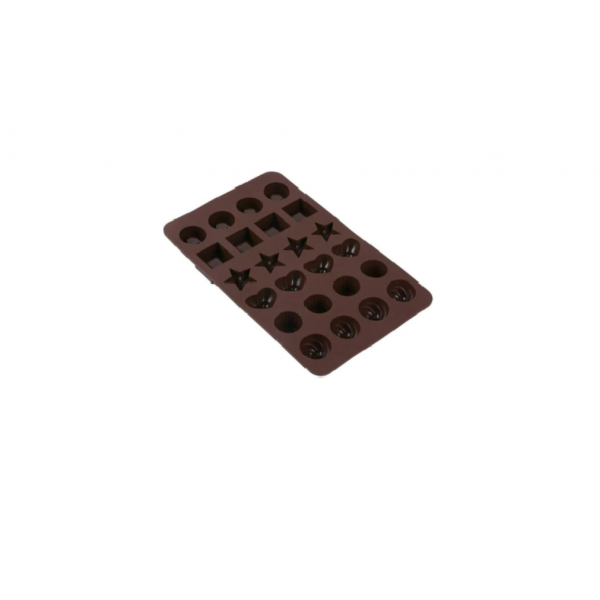 Forma de silicon pentru praline de ciocolata, 24 spatii, 24 x 18.5 x 2.5 cm